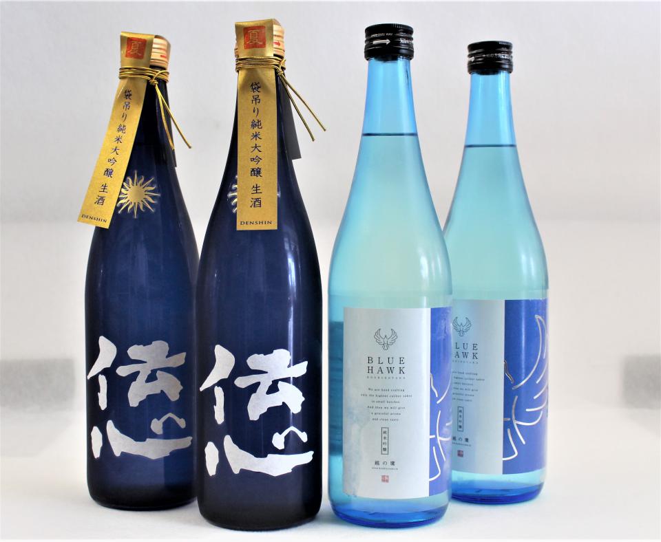夏酒、入荷してます！　一本義・伝心「夏」、越の鷹「BLUE HAWK」入荷